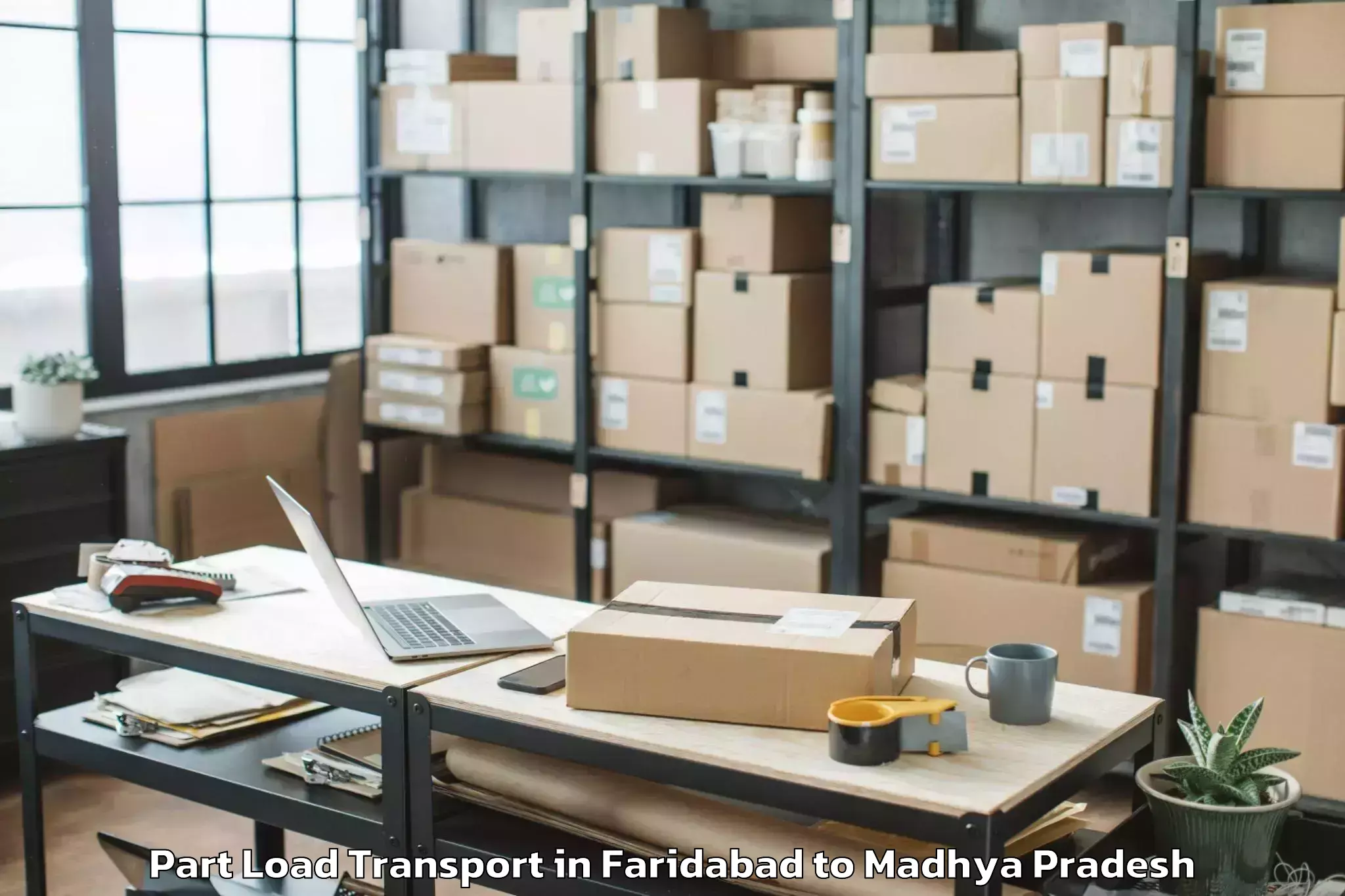 Hassle-Free Faridabad to Harda Khas Part Load Transport